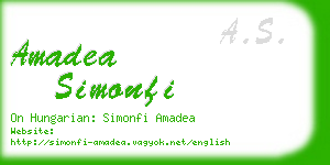 amadea simonfi business card